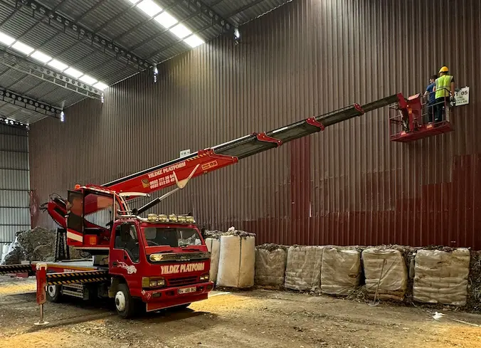 Uşak kiralık sepetli vinç